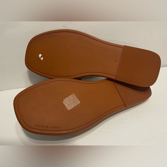 Tory Burch Double T Sport Slides Sandals Size 7 🩴🐻🤎 - Picture 11 of 11